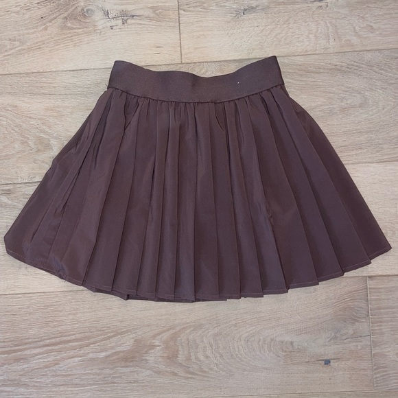 Brown pleated skirt size XS - Picture 1 of 2